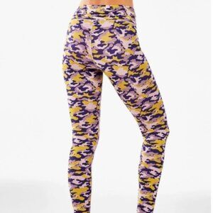 Fabletics Salar Printed Heathered Legging XS 27", Lime Lite Camo